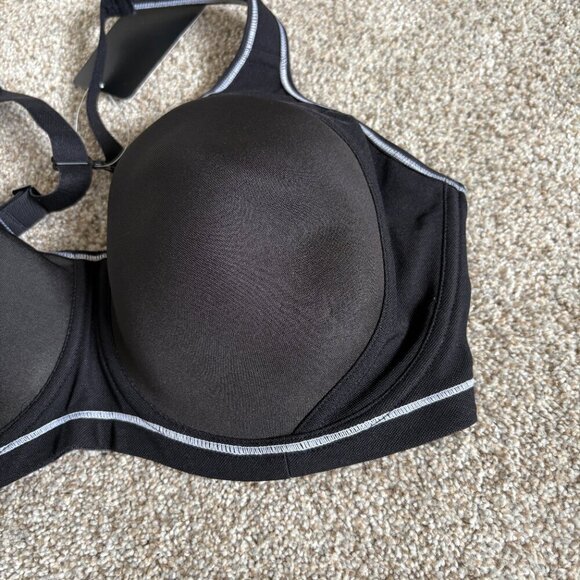 Syrokan Black and White Sports Bra Size 36F NWT - Picture 3 of 9